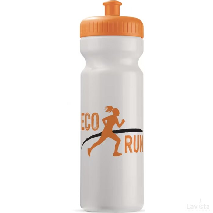 Sportbidon Bio 750ml Wit / Oranje