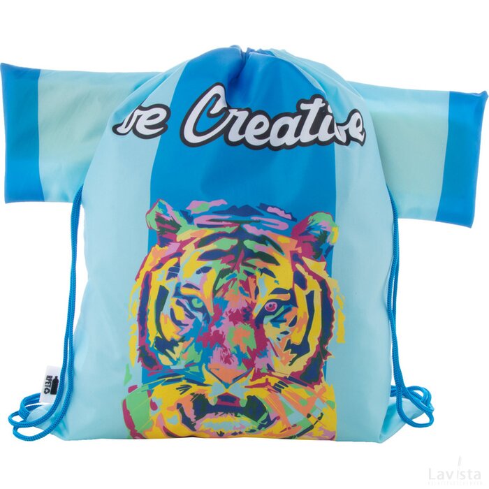 Creadraw T Rpet Custom Made Trekkoord Tas Blauw