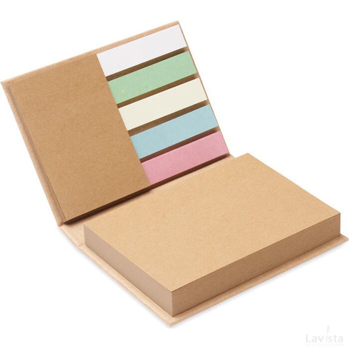 Gerecycled memoblokje set Meui beige