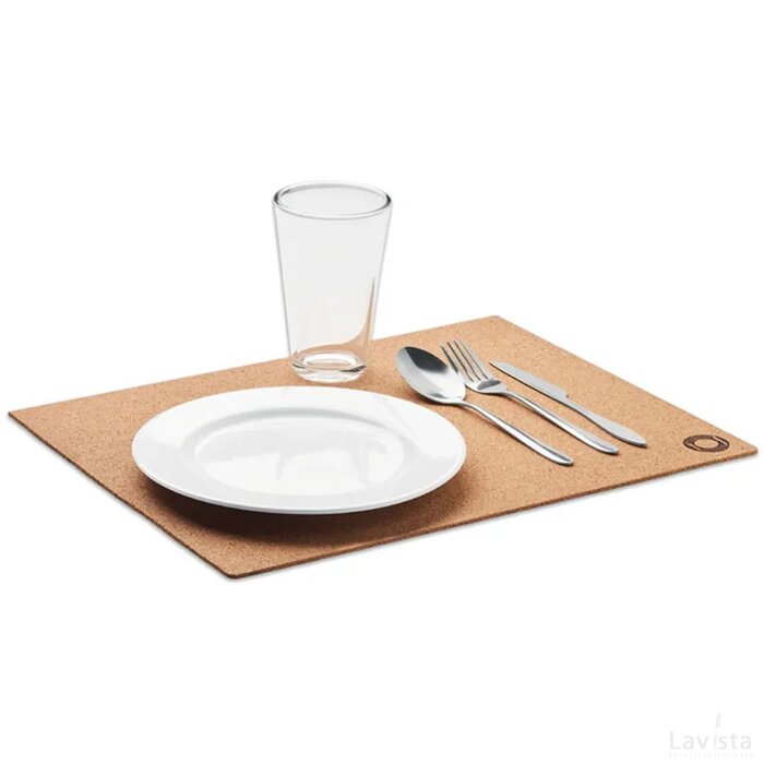 Placemat in kurk Buon appetito beige