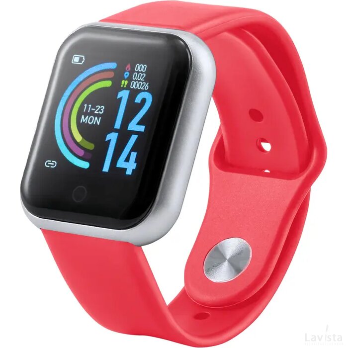 Goedkope smartwatch Rood