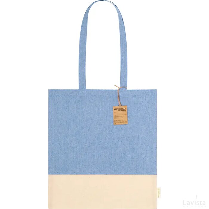 Skadi Katoenen Shopper Blauw