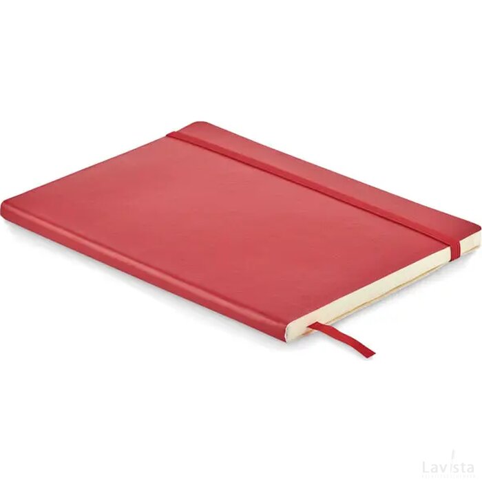 A5 gerecycled notitieboek Breta rood