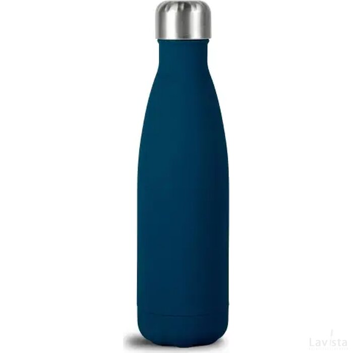 Sagaform Nils stalen fles Rubber 500ml blauw