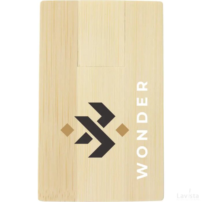 Creditcard Usb Bamboo 64 Gb Bamboe