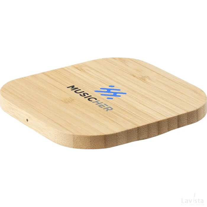 Bamboo Fsc-100% Wireless Charger 15W Draadloze Oplader Bamboe