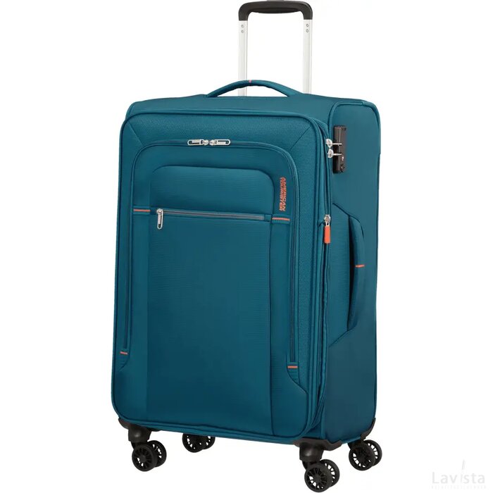 American Tourister Crosstrack Spinner 67 EXP. Navy/Orange